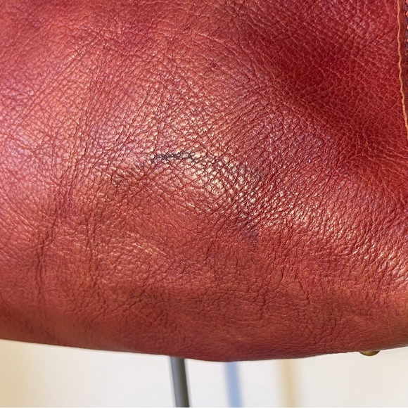 1937 Accessories Camden Satchel Doctors Bag Red Burgundy Leather - Picture 15 of 15